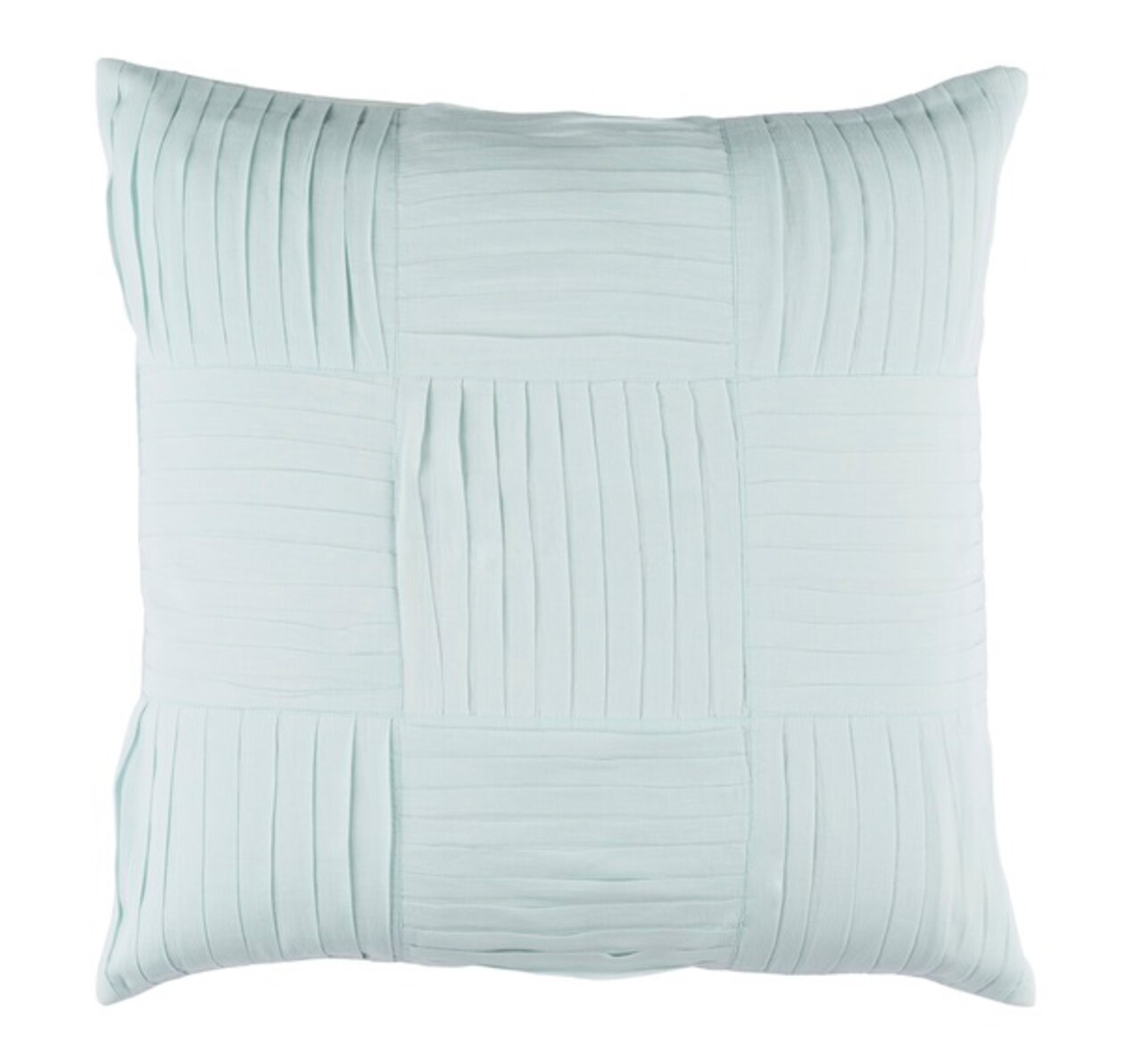 Tiwari Home 18" Pastel Green Decorative Square Woven Throw Pillow - Down Filler